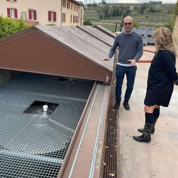 Nina Snow is learning how the winery makes use of ventilation to create superior wines