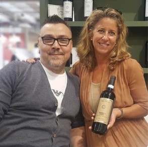 Nina Snow and Teresio of Villa Penna Winemaker