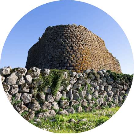 Historic ruins in Sardegna, Italy